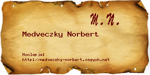 Medveczky Norbert névjegykártya